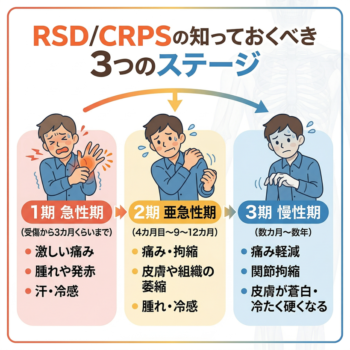 RSD_CRPSの3つのステージ