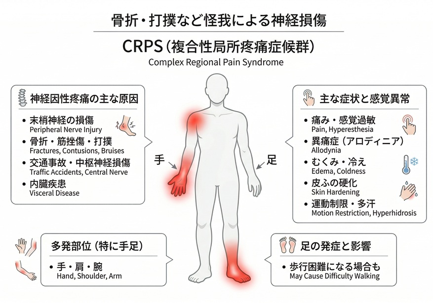 ケガによる神経損傷 CRPSとは