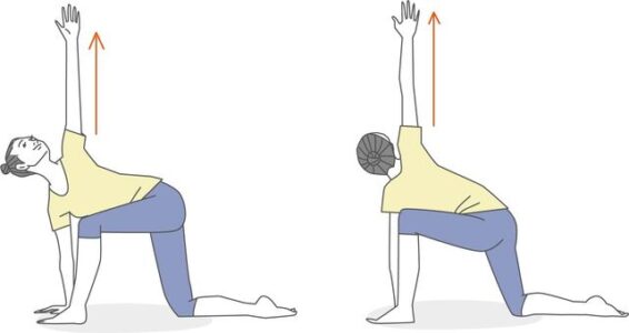 背骨ストレッチ　柔軟性アップ