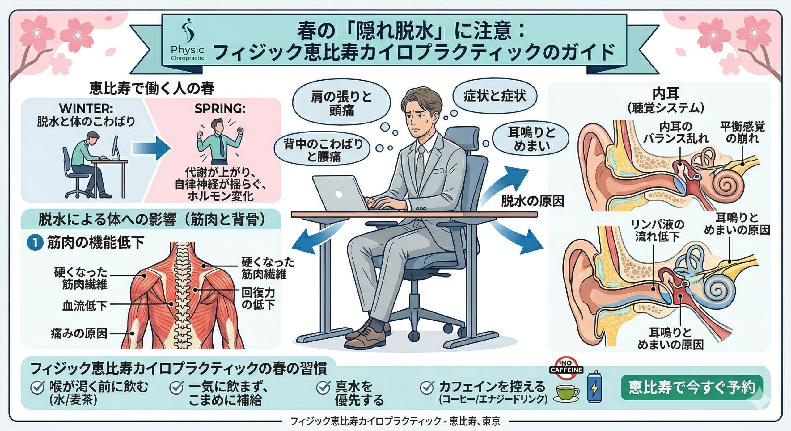 脱水と春の不調